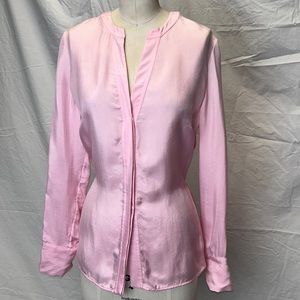 SANDRO Britany Tie-Back blouse pink